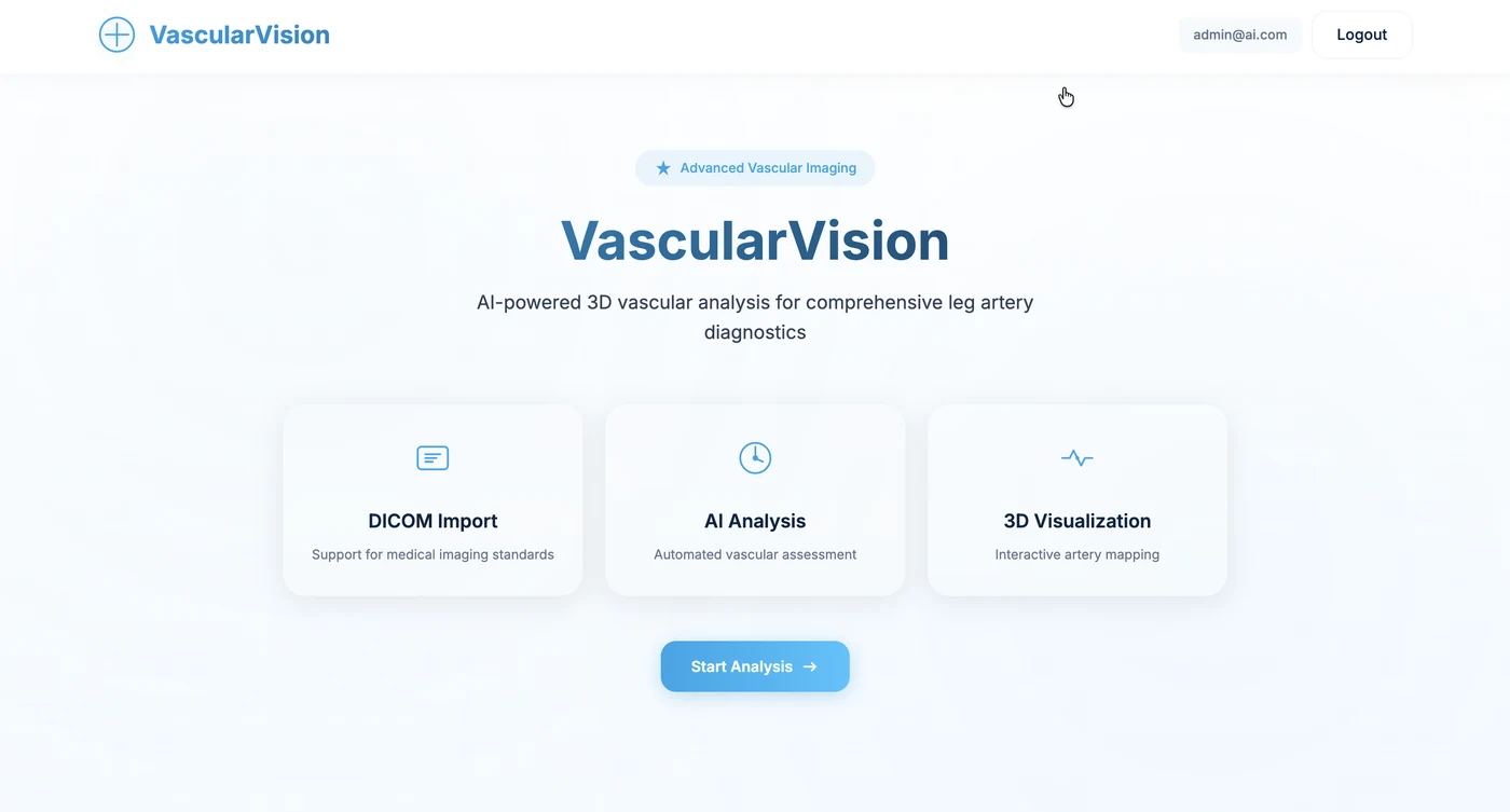 VascularVision medical AI preview